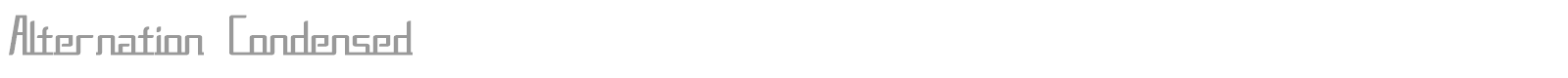 Alternation font preview